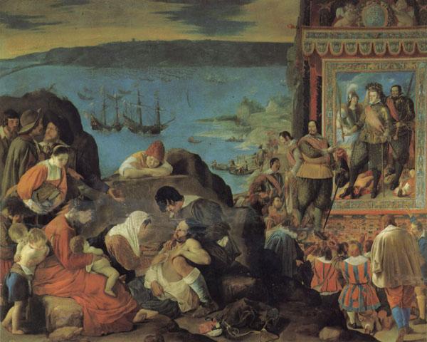 Maino, Juan Bautista del The Recovery of Bahia in Brazil oil painting picture